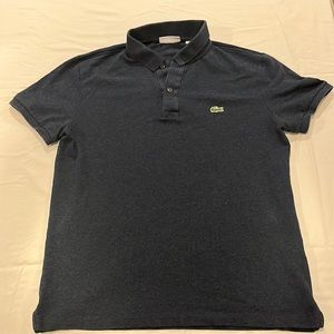 Navy Blue Lacoste Polo T-Shirt | Size: Men’s Medium